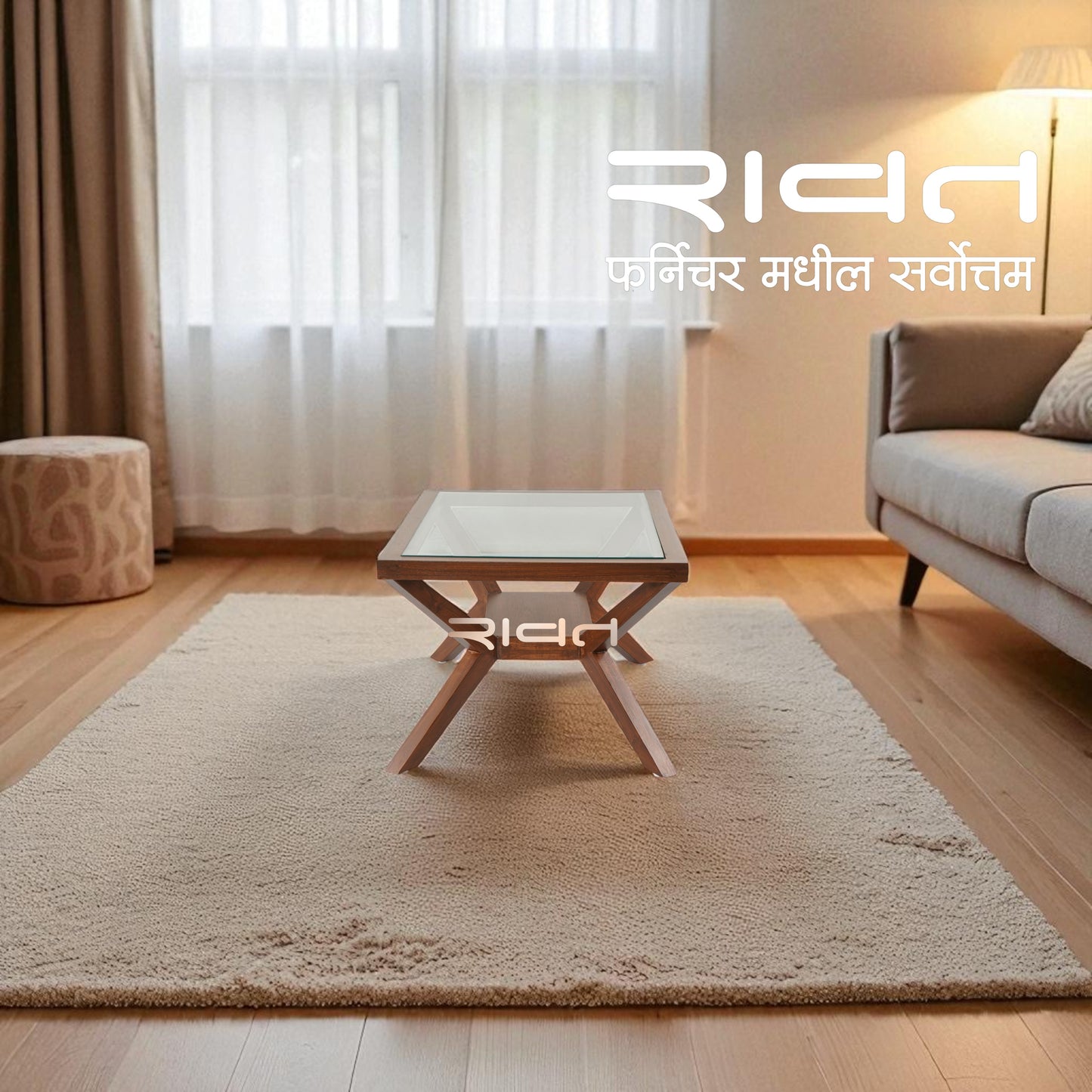 Center Table CT05 30x18 In RAWAT FURNITURE