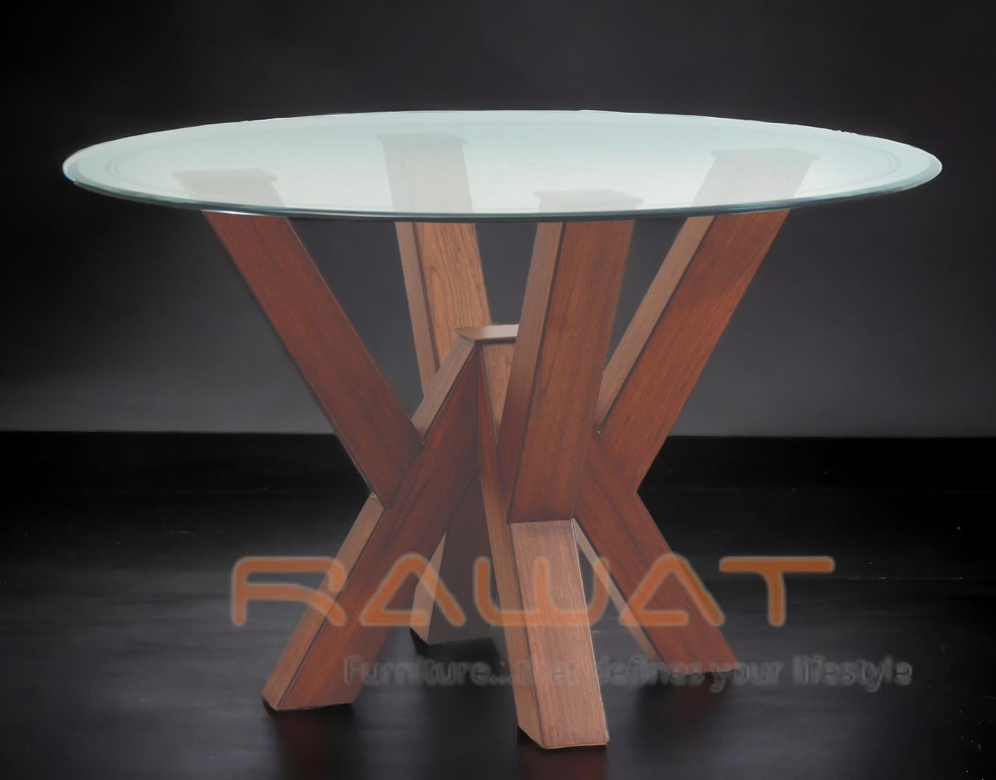 Dining Table 4 Seater DT11DC11 Teak Wood By RAWAT