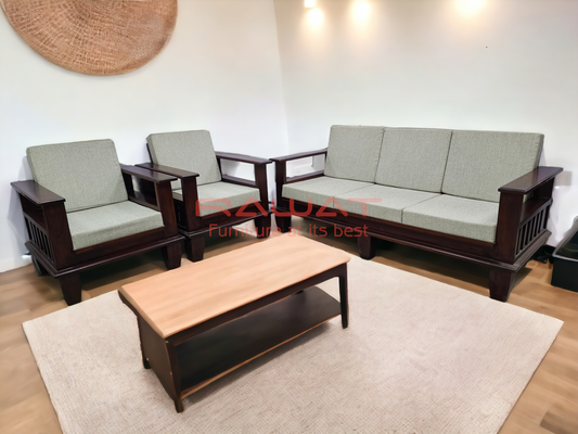 Sofa Set 3+1+1 FRAMEIT Teak Wood RAWAT