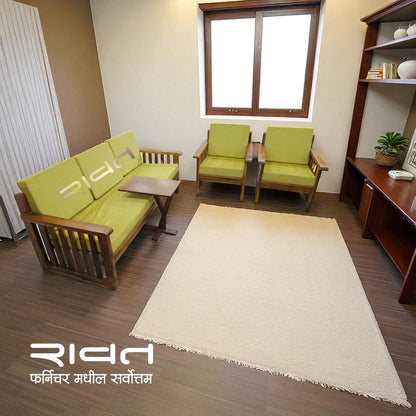 Sofa Set 3+1+1 SO03 Teak Wood RAWAT