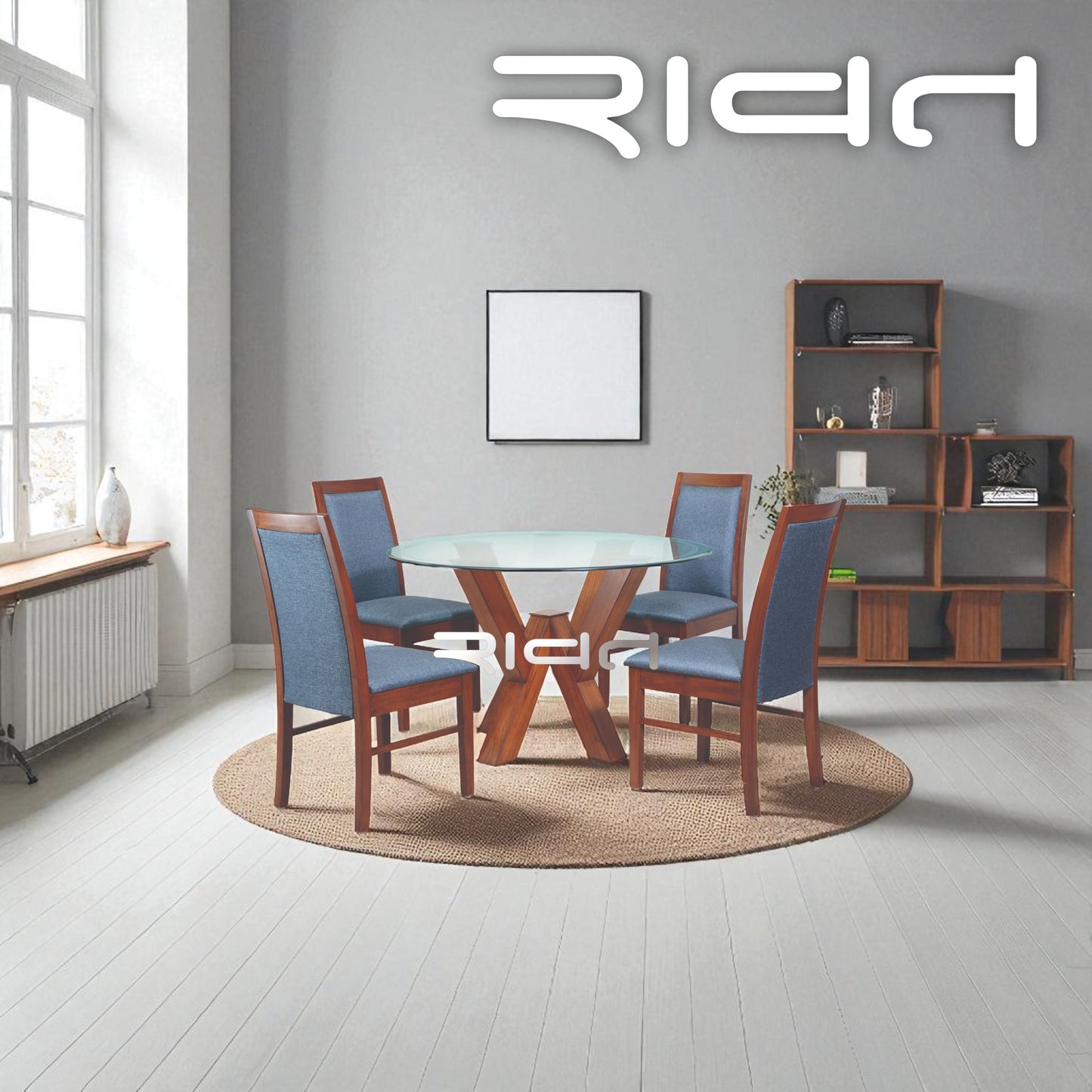 Dining Table 4 Seater DT11DC11 Teak Wood By RAWAT